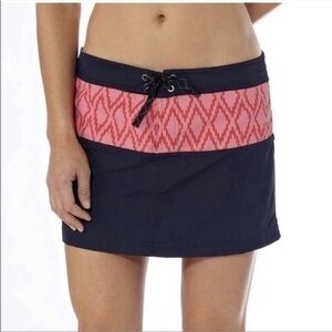 Patagonia Board Skirtie Nylon Skirt Blue Pink Low Rise Micro Mini